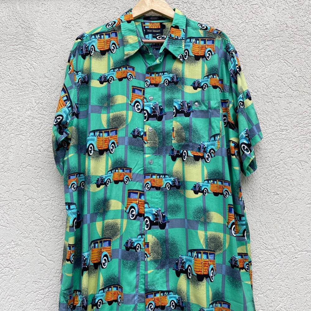 Marc Edwards Mens XXL Shirt classic car Woody